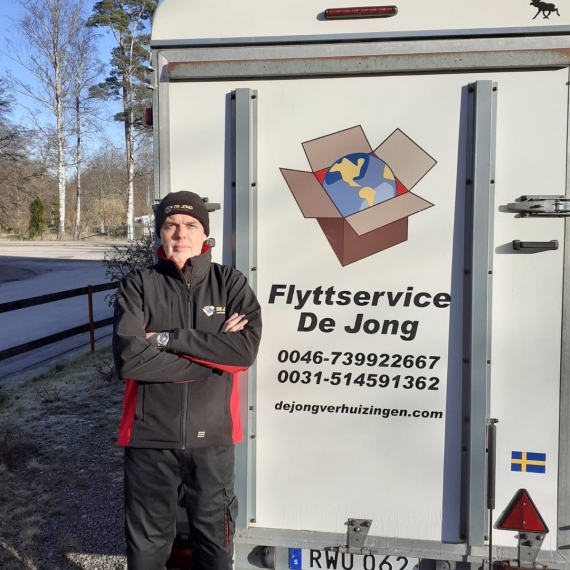 Arjan Hilt Flyttservice De Jong in Zweden